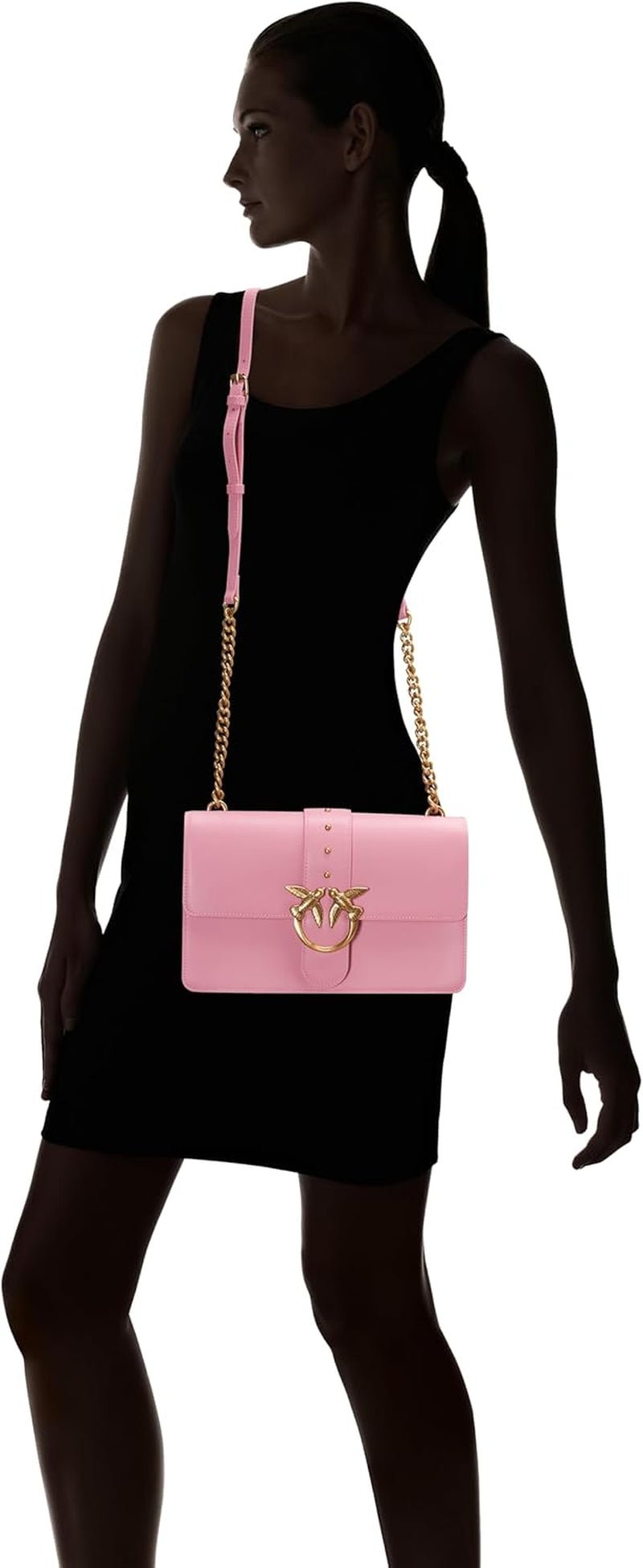Pinko Ladies Love One Classic Cl Calf Silk Bag Genti Femei Naty Shop