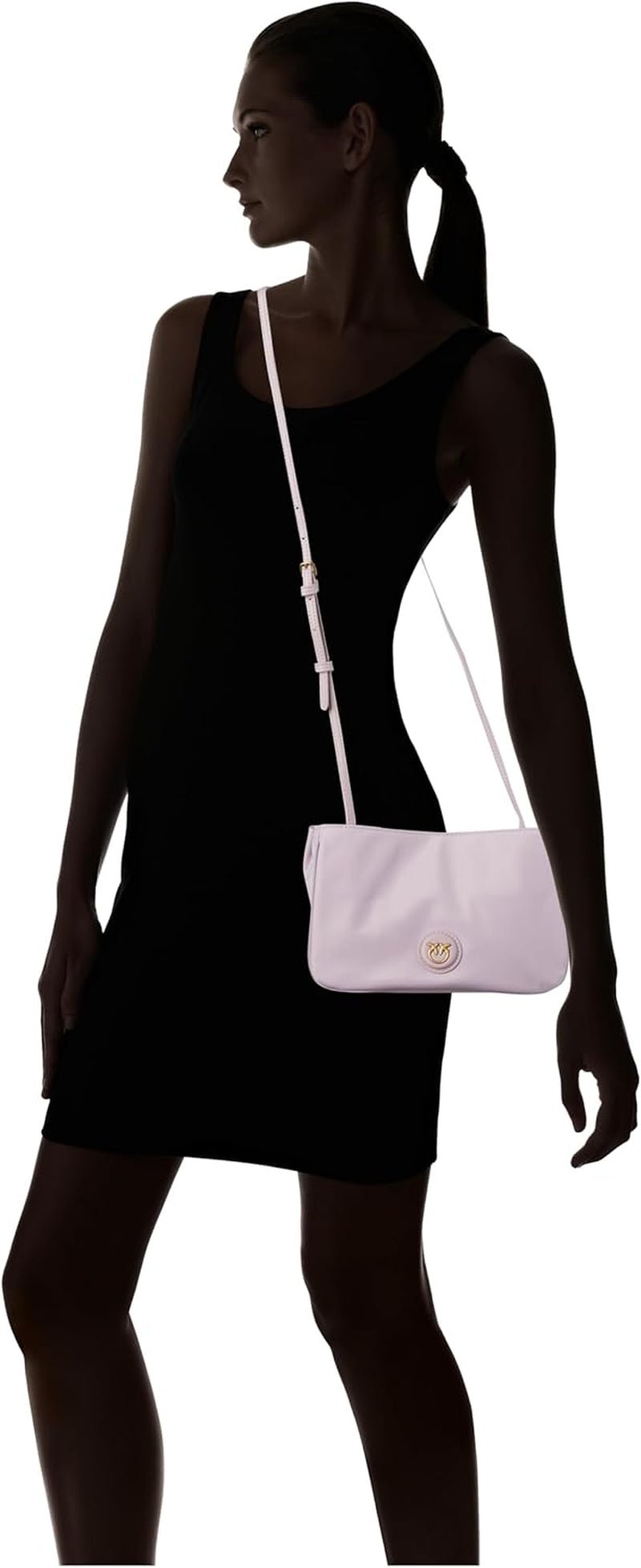 Pinko Ladies Recycled Gate Flat HORIZONTAL REPEATED Genti Femei Naty Shop