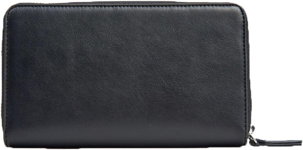 Portofel bi-fold cu logo în relief Melrose pentru femei Armani Exchange Portofel Barbati Naty Shop Negru O mărime se potrivește tuturor