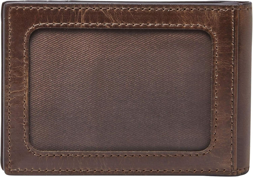 Portofel bifold Fossil Andrew din piele pentru bărbați 11,5 cm L x 1,9 cm l x 7,7 cm H Portofel Barbati Naty Shop
