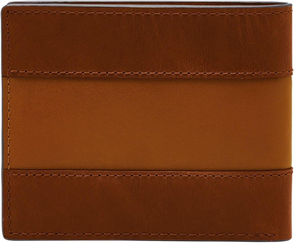 Portofel Fossil pentru bărbați Everett, piele bifold maro mediu 11,5 cm L x 2,5 cm l x 8,9 cm H ML4397210 Portofel Barbati Naty Shop