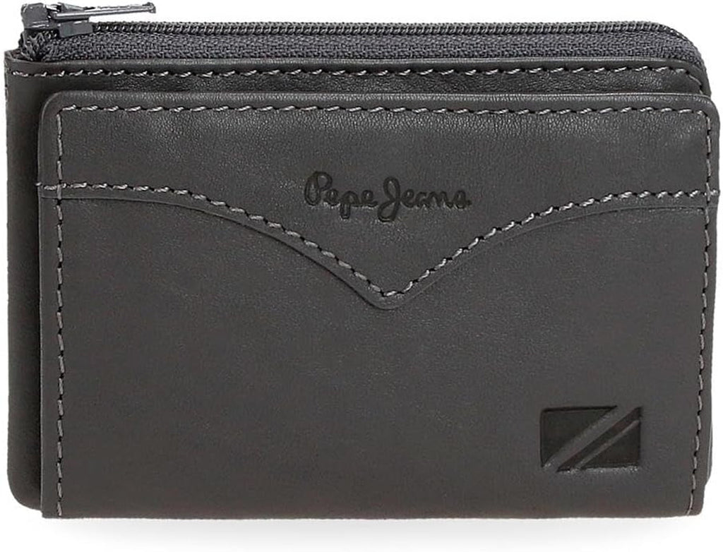 Portofel jachetă Pepe Jeans cu suport pentru carduri, mărime unică Portofel Barbati Naty Shop Gri