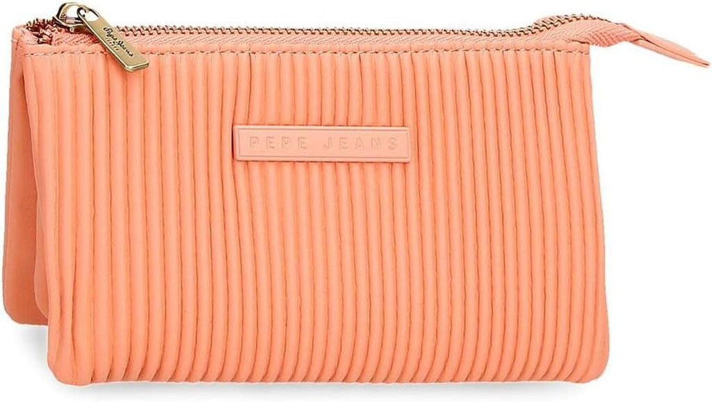 Portofel Pepe Jeans Aurora trei compartimente negru 17.5 x 9.5 x 2 cm piele artificială Portofel Femei Naty Shop Portocaliu Portofel triplu