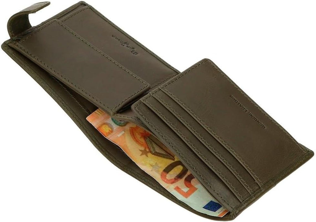 Portofele și poșete din piele de vacă Pepe Jeans Cracker, negru, maro, verde, diferite mărimi Portofel Barbati Naty Shop