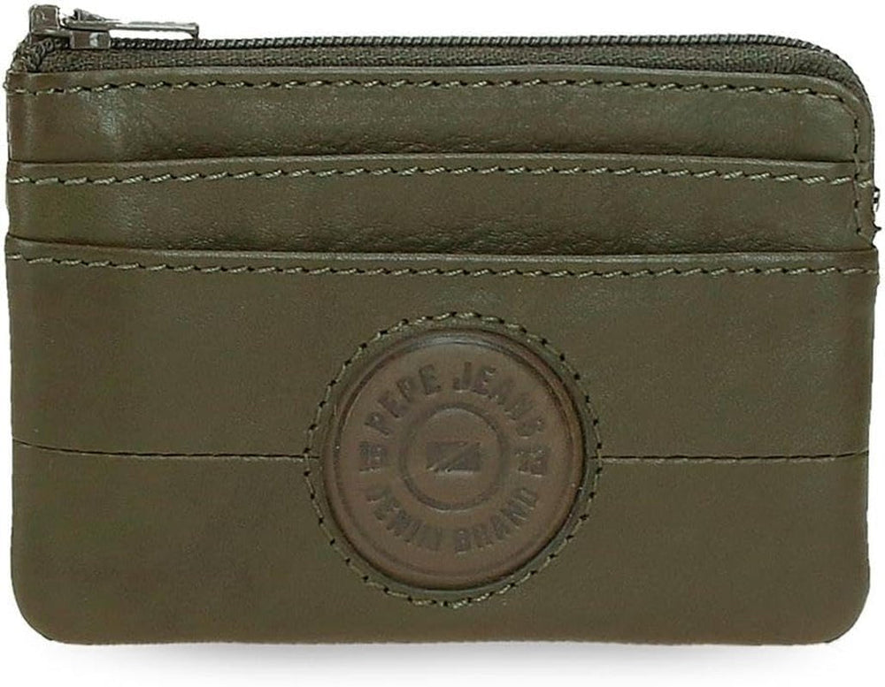 Portofele și poșete din piele de vacă Pepe Jeans Cracker, negru, maro, verde, diferite mărimi Portofel Barbati Naty Shop Verde Poșeta