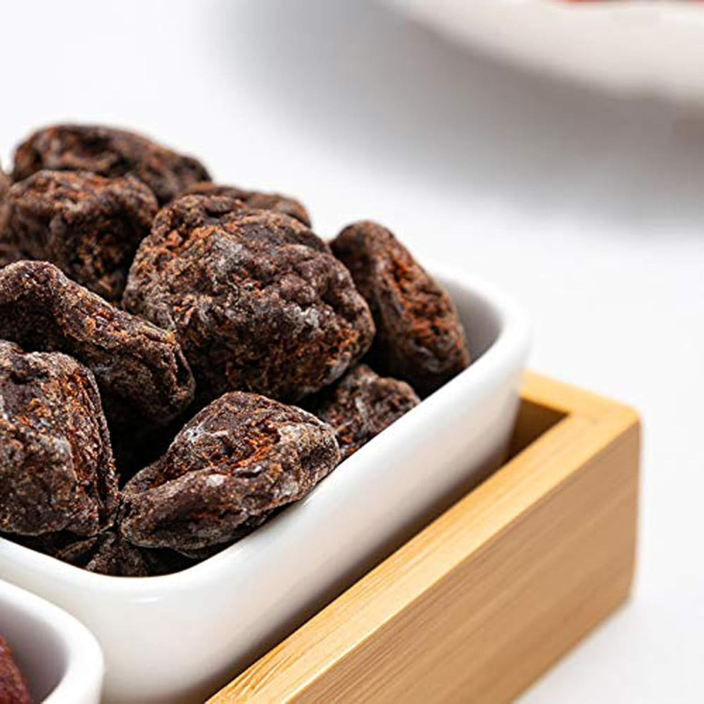 Prune uscate asiatice sărate și dulci, fructe conservate din prune crăpate, 2 pungi de dulciuri tradiționale chinezești din fructe è¯æ¢... (4.23 uncii per pungă) Produse deshidratate Naty Shop