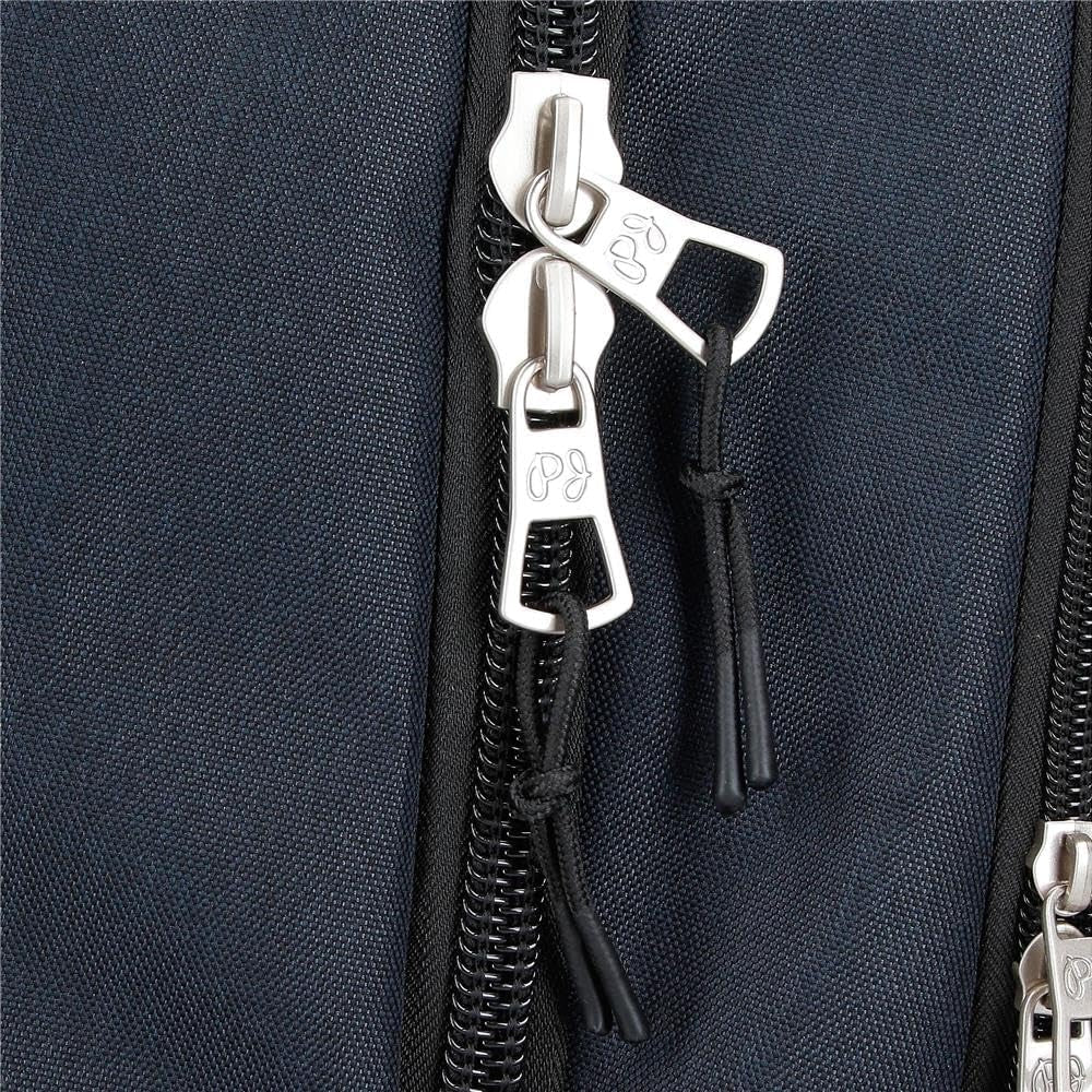 Rucsac școlar Pepe Jeans Cromwell, compartiment dublu, negru, 33 x 46 x 15 cm, poliester, 22.77 l, negru, Talla única, rucsac școlar cu compartiment dublu Rucsacuri si ghiozdane premium Naty Shop