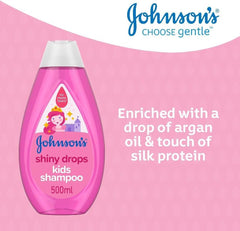 Șampon pentru copii Johnson's Shiny Drops, 500 ml Copii - Baie si Skincare Naty Shop