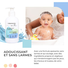 Șampon și gel de curățare 2 în 1 Daily Gentle Baby Shampoo & Cleansing Gel - vegan și organic - cu 98% ingrediente naturale - Șampon fără lacrimi pentru copii și bebeluși - 300 ml Copii - Baie si Skincare Naty Shop