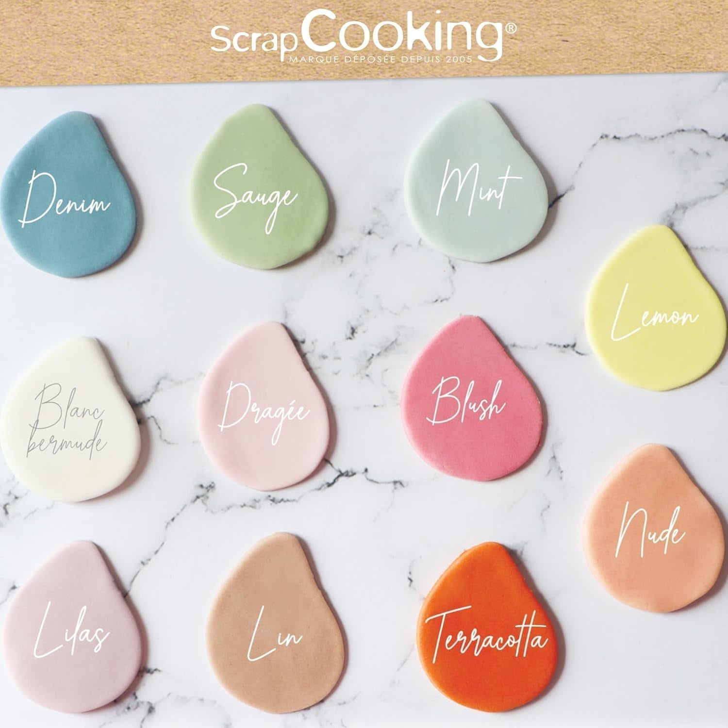 ScrapCooking - Pâte Ã Sucre Vert Sauge 250g - Colourant d'Origine Naturelle - Sans Gluten, Sans Huile de Palme - Pour Gâteaux, Pâtisseries Anniversaire - Vert Pastel - Fabriquée en France - 7621 Pasta de zahar Naty Shop