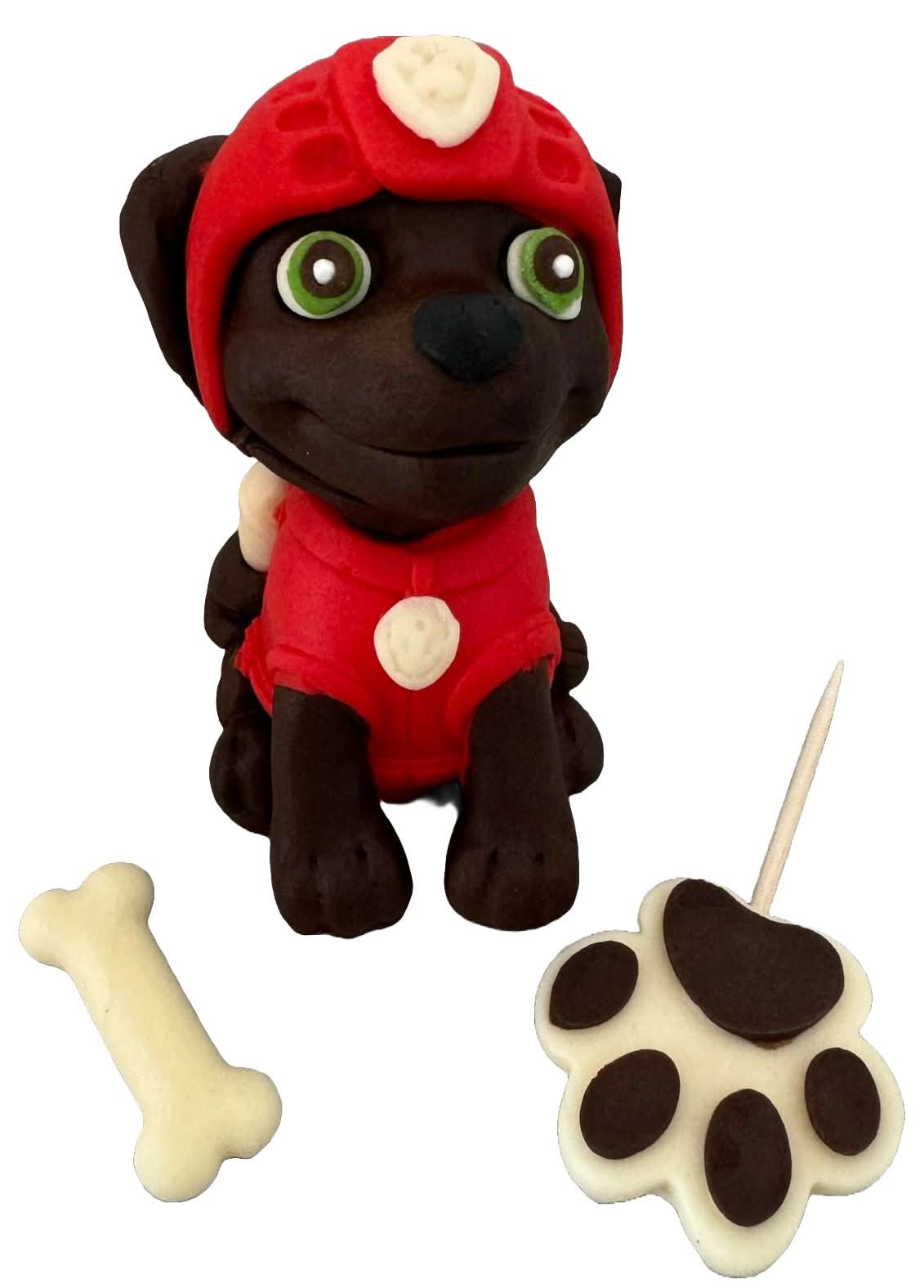 Set 3 decoratiuni comestibile din zahar, Zuma, Patrula catelusilor Decoratiuni din Pasta de Zahar Nati Shop