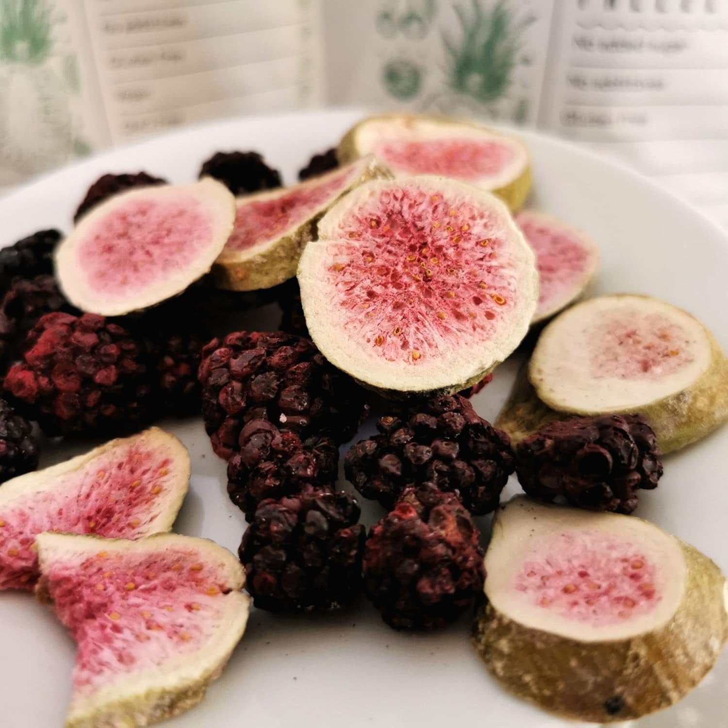 Smochine liofilizate | Smochine 100% naturale uscate | Fără zahăr adăugat Dulciuri liofilizate sănătoase | Fructe liofilizate Smochine liofilizate | ZingyZoo (100g) Produse deshidratate Naty Shop