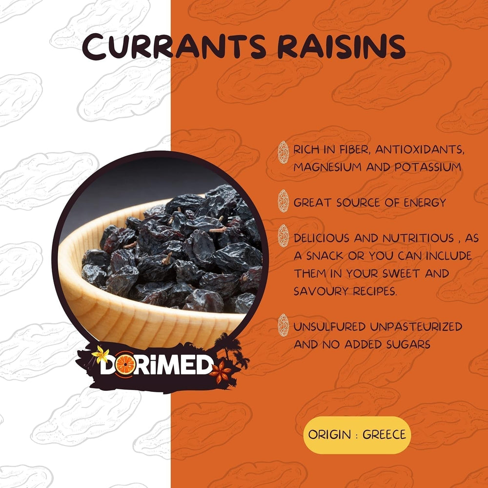 Struguri sultanine Coacăze 1 kg I Struguri sultanine uscate I Struguri sultanine corintice I Origine greacă | Struguri sultanine fără semințe, dulci și dulci | Struguri deshidratați, uscați sau deshidratați | Fără zahăr | Produse deshidratate Naty Shop