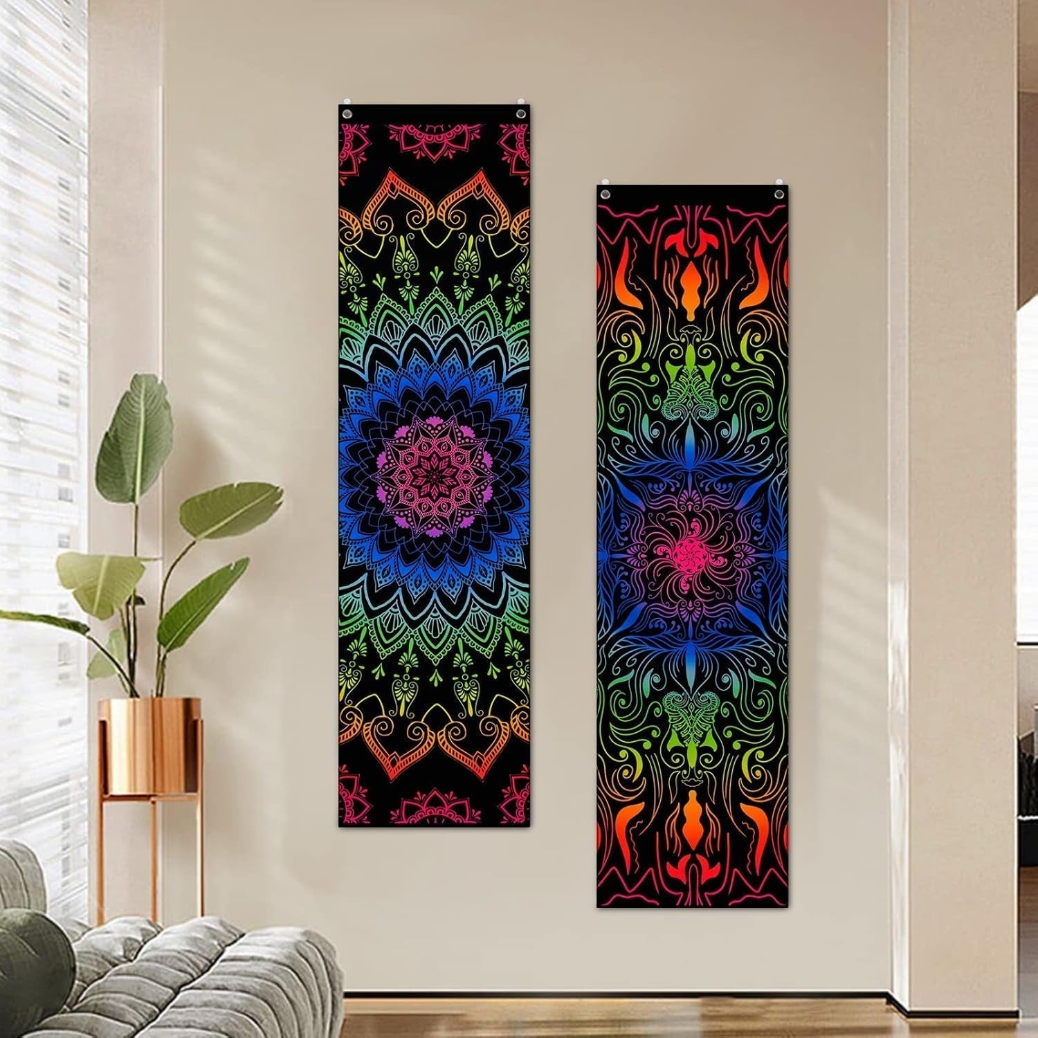 Tapiserie alishomtll pack mandala reactiv boemian vertical Casa - Accesorii si Decoratiuni Naty Shop