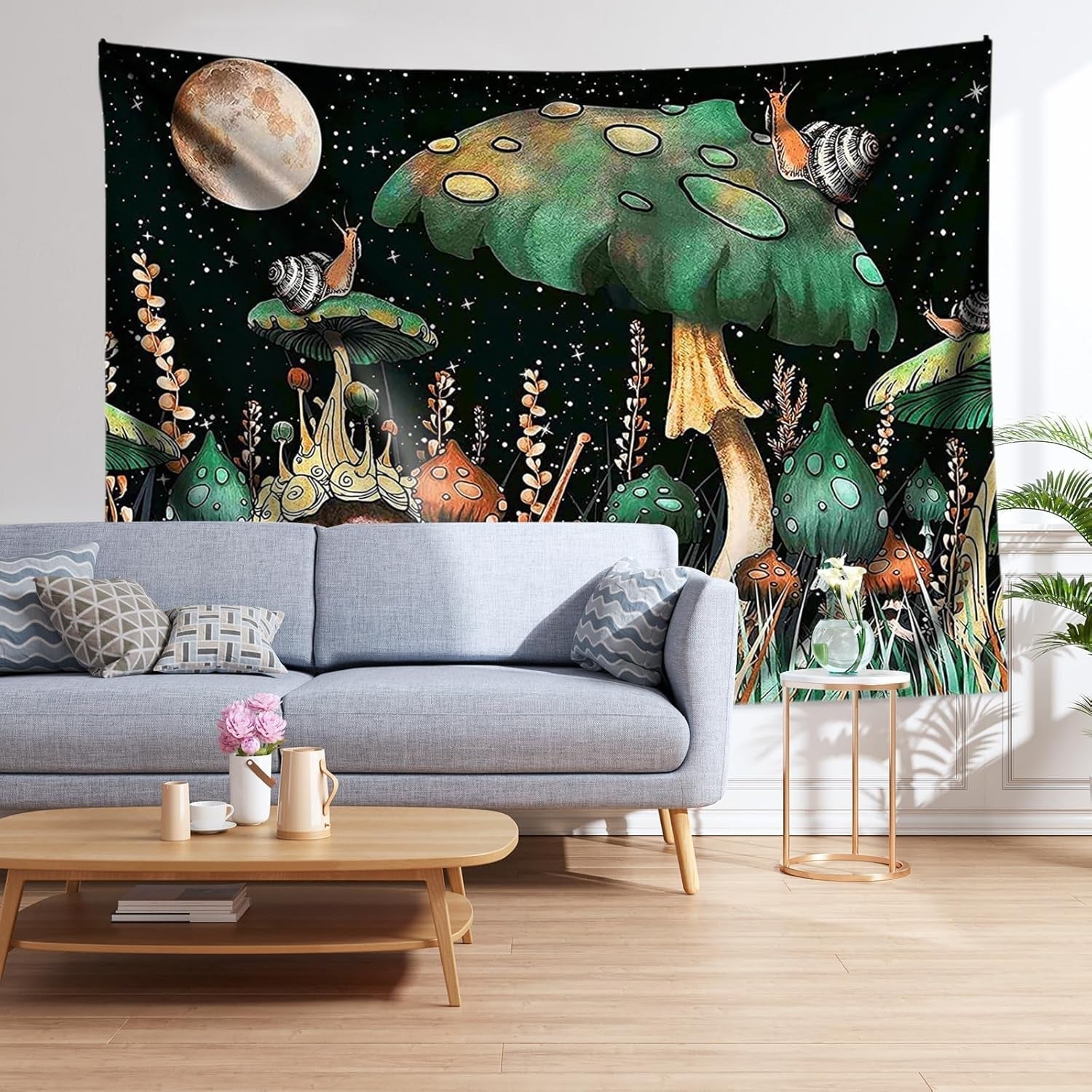 Tapiserie ciuperci jungla agatare melci din padurea Casa - Accesorii si Decoratiuni Naty Shop