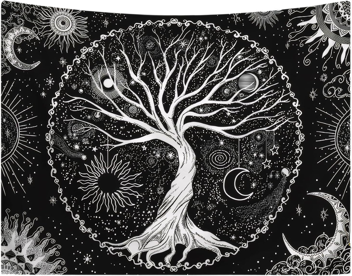 Tapiserie copac viata sun moon Casa - Accesorii si Decoratiuni Naty Shop Default Title
