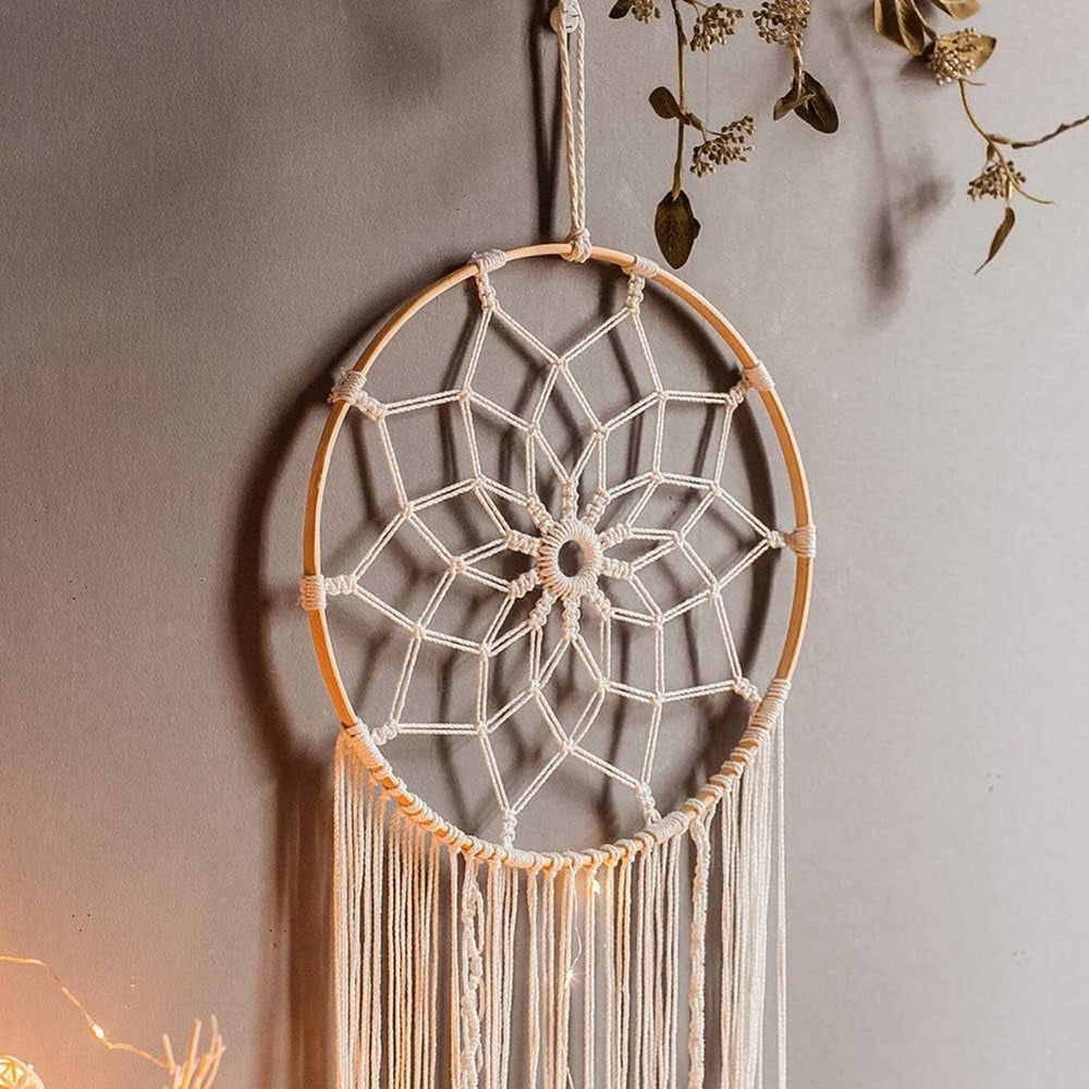 Tapiserie deco dreamcatcher tesute decorare peretelui alb Casa - Accesorii si Decoratiuni Naty Shop