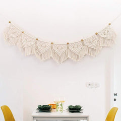 Tapiserie franjuri ghirlanda banner bumbac tesute nunta Casa - Accesorii si Decoratiuni Naty Shop Default Title