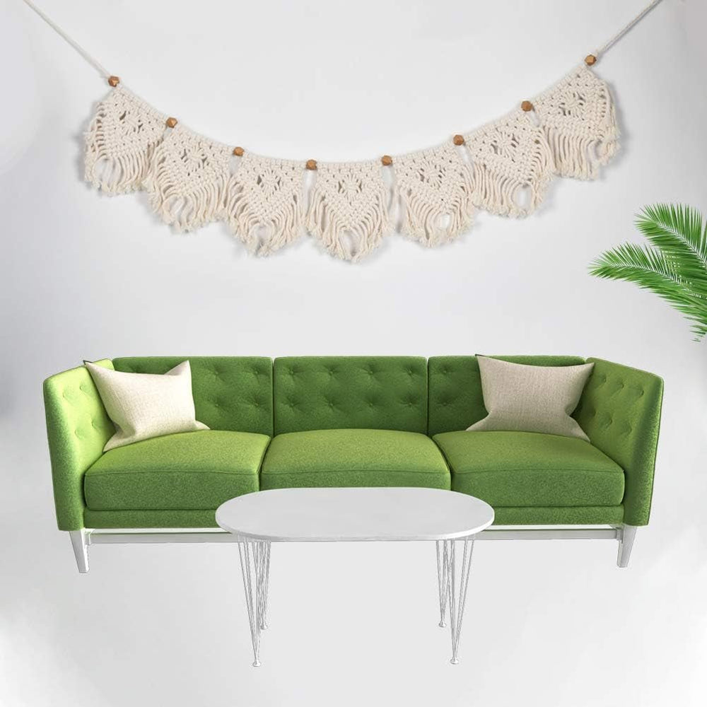 Tapiserie franjuri ghirlanda banner bumbac tesute nunta Casa - Accesorii si Decoratiuni Naty Shop