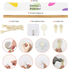 Tapiserie hanging canvas wall art pictura caractere japoneze Casa - Accesorii si Decoratiuni Naty Shop