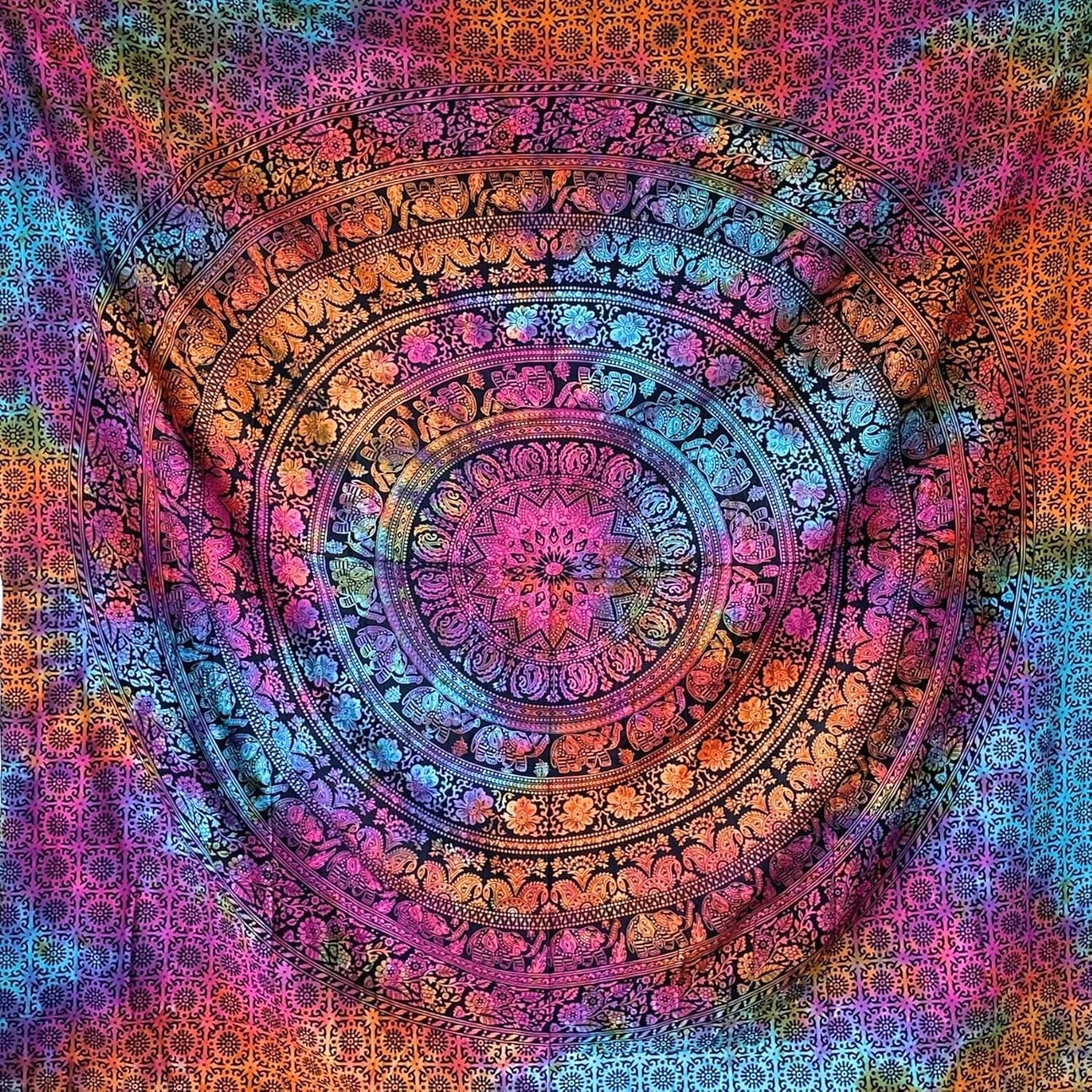 Tapiserie momomus mandala hippie sau psychedelic xxl Casa - Accesorii si Decoratiuni Naty Shop Multicolor 16 230L X 210B Cm