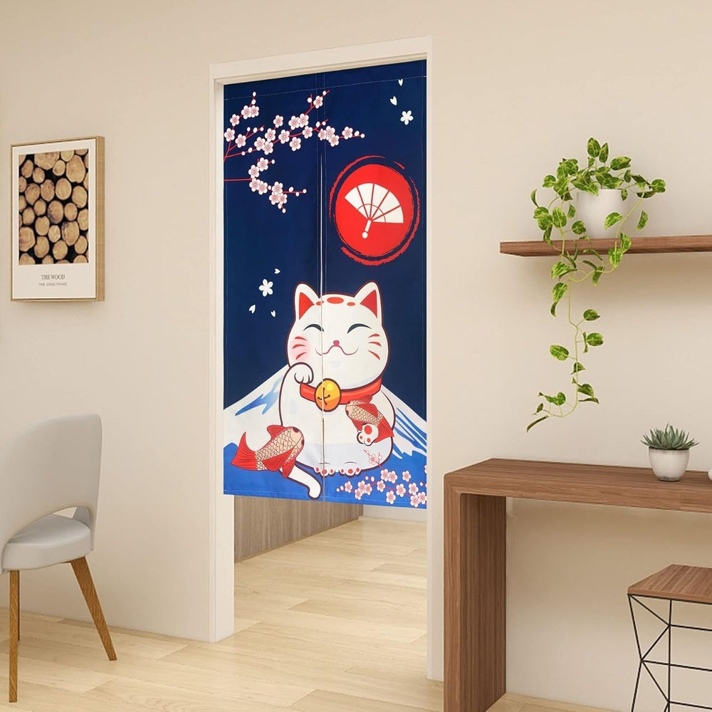 Tapiserie stil japonez lenjerie groasa noren perdele lungi Casa - Accesorii si Decoratiuni Naty Shop