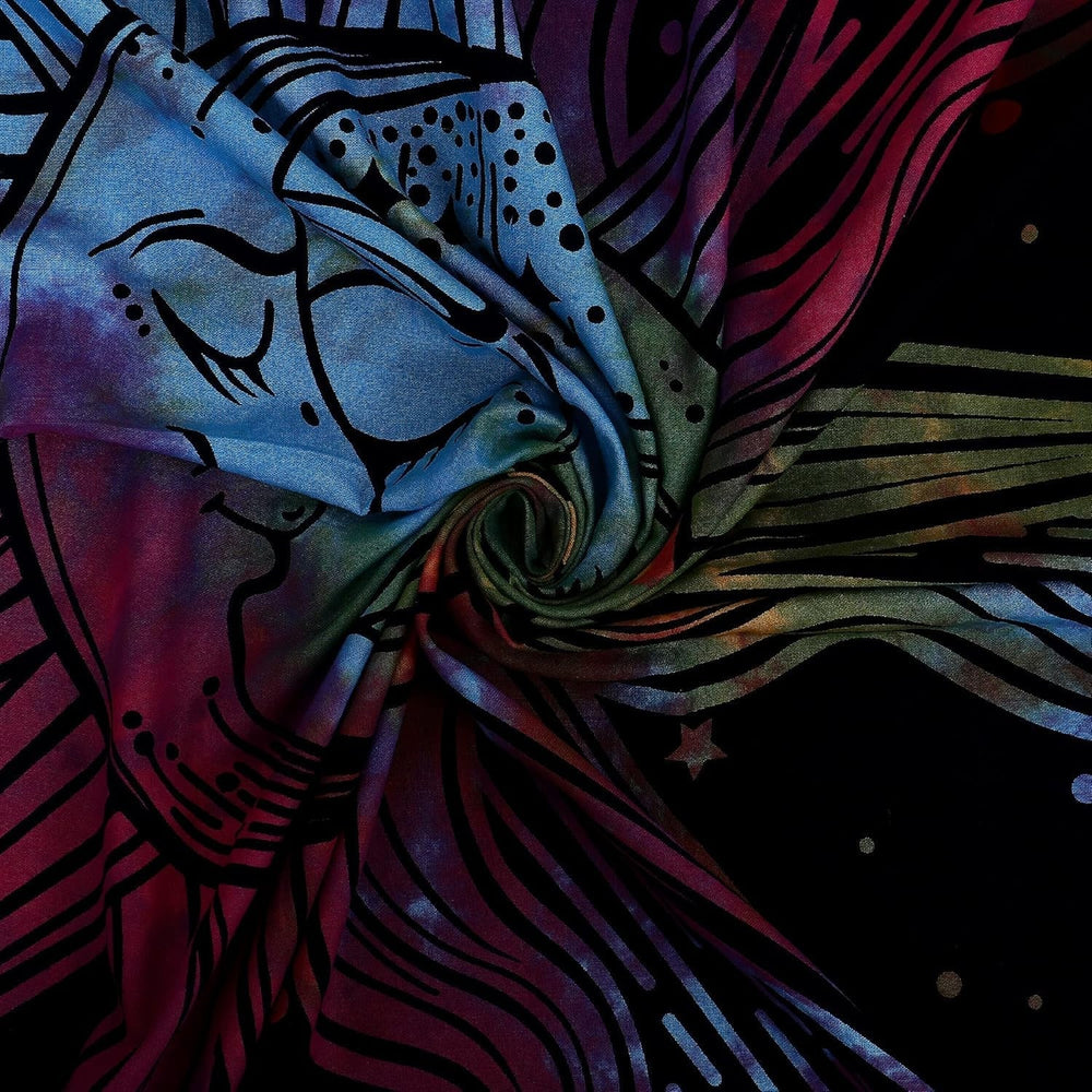 Tapiserie sun moon star spiritual asthetic rainbow bumbac Casa - Accesorii si Decoratiuni Naty Shop