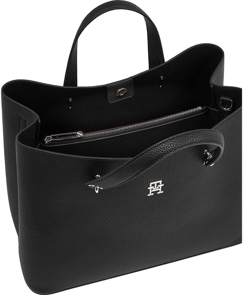 Tommy Hilfiger satchel sac emblemă detașabil curea de umăr Genti Femei Naty Shop