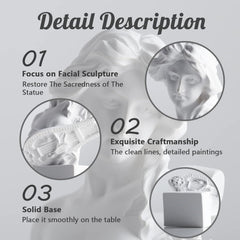 XMGZQ White Aphrodite Statue Sculpture, Resin Greek Mythology Bust Statue, for Coquette Room Decoration, Dark Academia Room Decoration, Bookshelves, Partition, Coffee Table Centrepiece Statuete si sculpturi Naty Shop