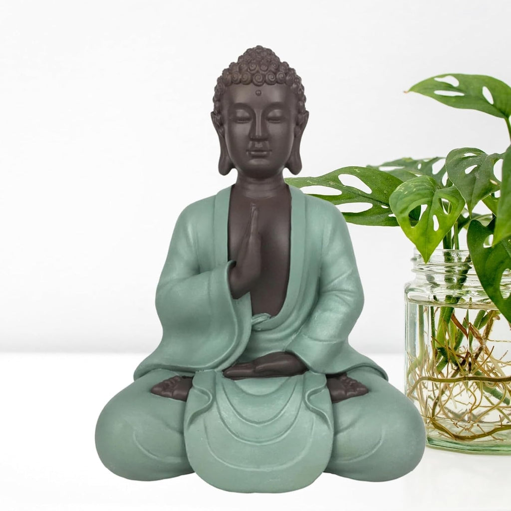 Zen Arôme SBM5 Statuie Zen Bodhi, verde/maro, 20 cm înălțime Statuete si sculpturi Naty Shop